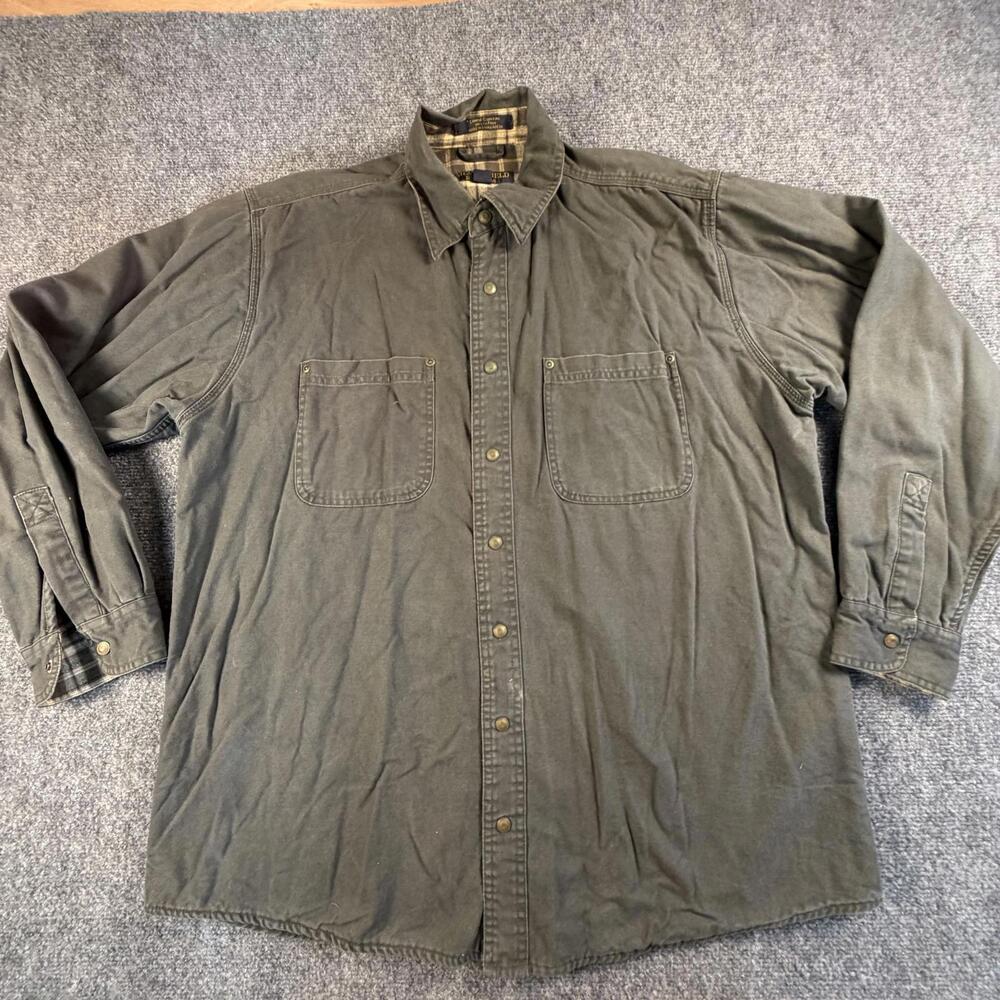 Chesterfield‎ Lined Canvas Casual Shirt Size L #H